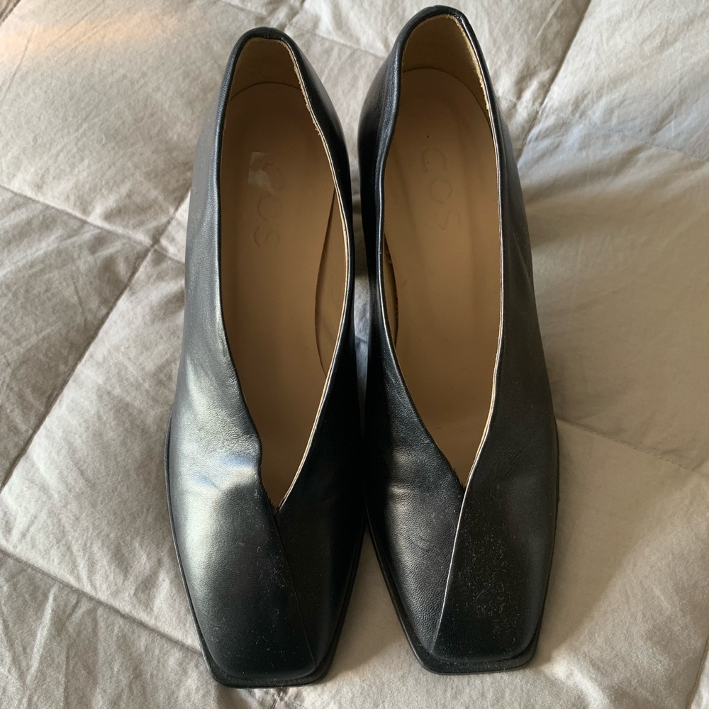 COS Black Leather Heels